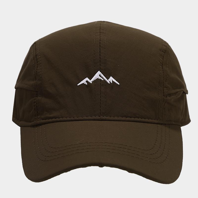 Spring Mountain Embroidery Simple Quick Drying Duckbill Cap for Men Women Outdoor Jungle Exploration Hiking Breathable Baseball Cap
