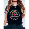 Women'S Casual Graphic Tee - Short Sleeve Crew Neck T-Shirt with Colorful Pencil & Design
