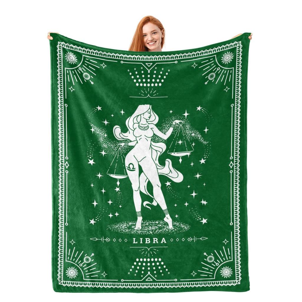 Cartoon Constellation Flannel Blanket Light Blanket Sofa Bedroom Bed Decorative Blanket