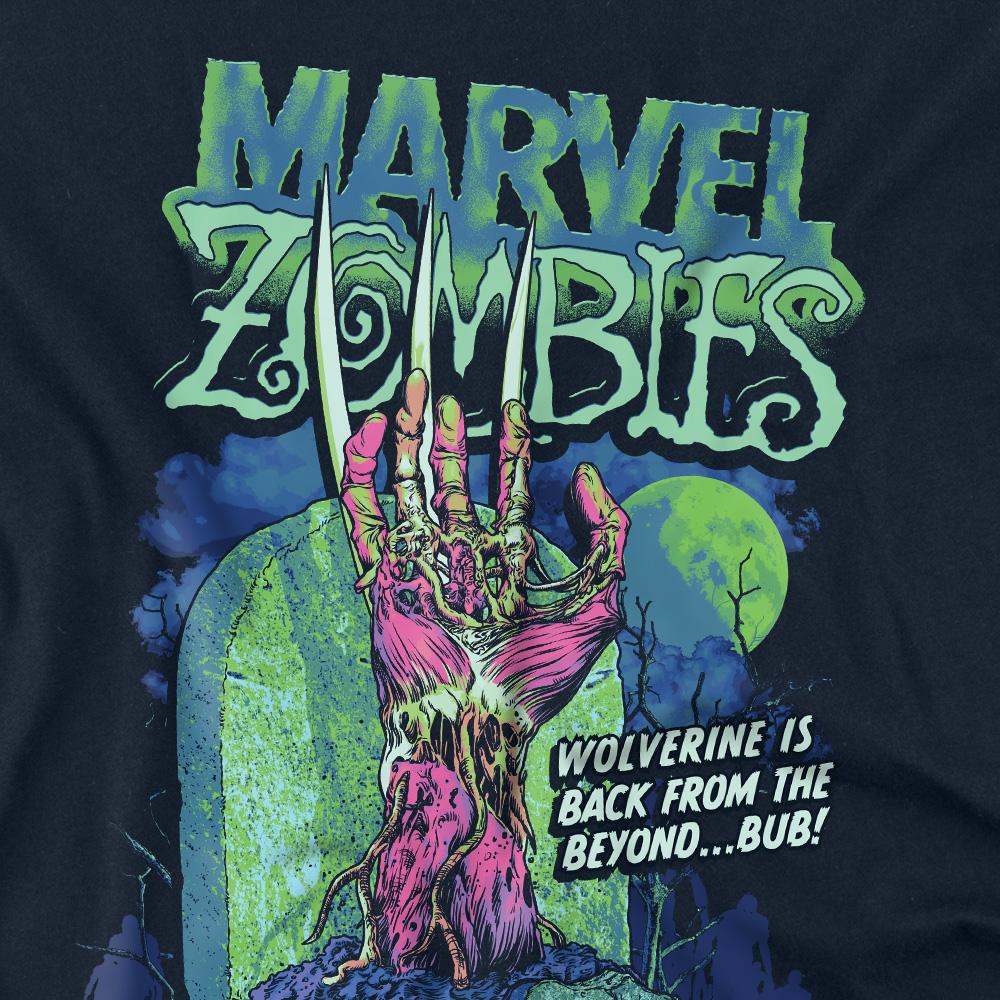 Marvel Zombies Unisex Adult Wolverine Grave T-Shirt