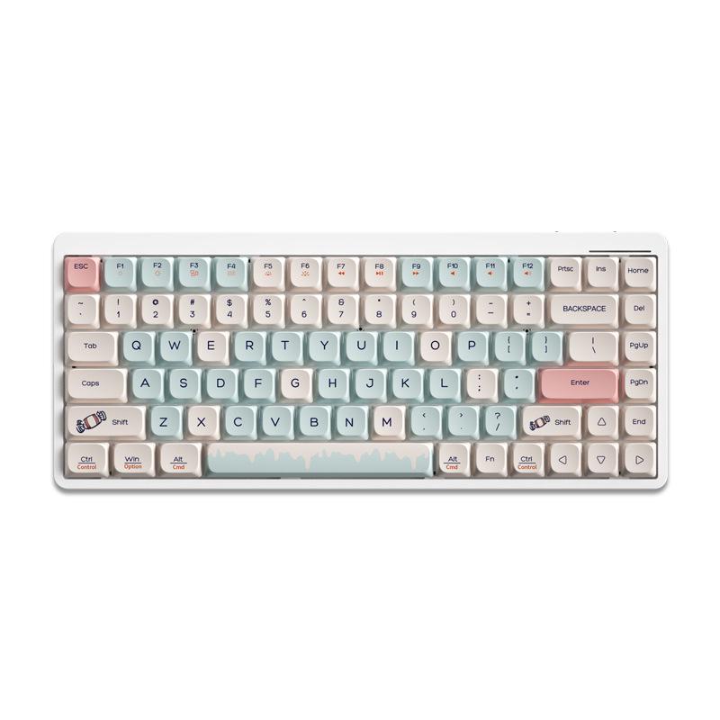 84-Key Bluetooth Low-Profile Silent Mechanical Keyboard for Girls - High-Value Office Use