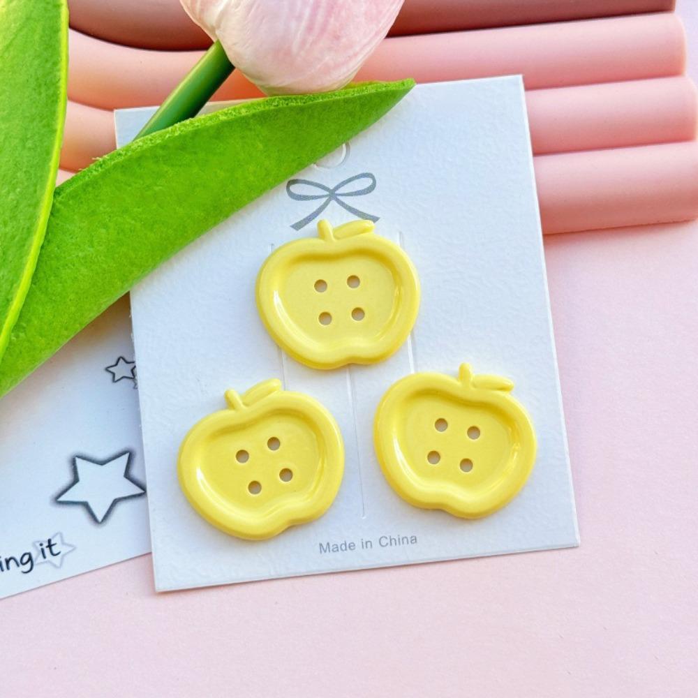 50 PCS New Resin Buttons Vintage Floral Garment Ornaments Cute DIY Doll Accessory