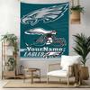Philadelphia Eagles Custom Your Name Wall Decor Tapestry Art For Pet Memorial Birthdaywedding Party Backdrop Family Gift