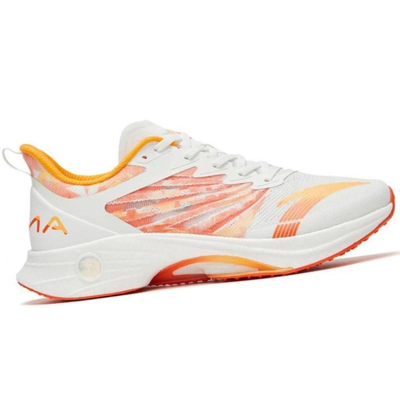 Anta MACH 3.0 Cushioning Wear-Resistant Low-Top Running Shoes Men's White Orange Sneakers 112325583-16