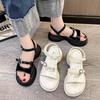 2024 Summer New Fairy Style Belt Buckle Women Sandals Platform Hollow Beach Shoes Fashion Versatile Roman Shoes