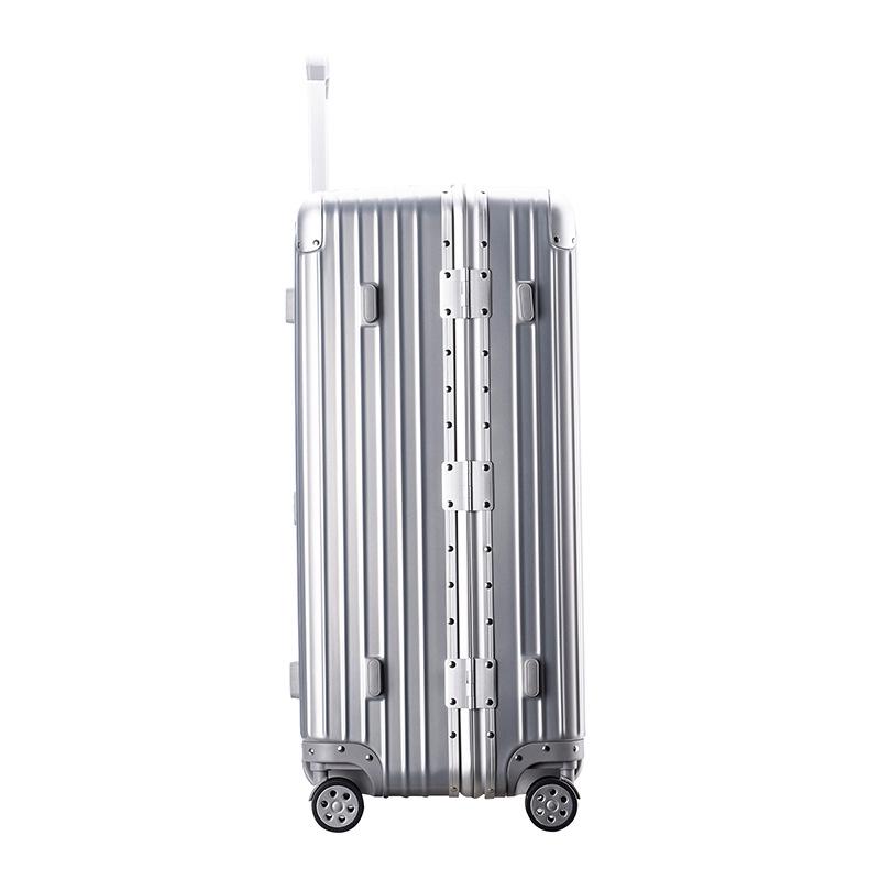 Extra Large Aluminum Frame Trolley Case with Combination Lock - Sport Style Carry-On Luggage for Men and Women
