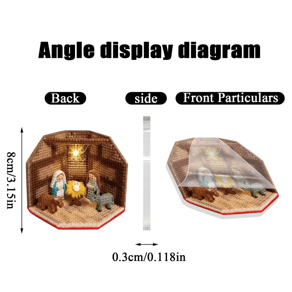 2D Flat Pendant, Christmas Tree Pendant, Home Decoration, Acrylic Pendant