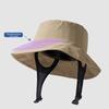 Women Summer Fisherman Hat Breathable Large Brim Sun Protection Hat Hiking Traveling Outings Daily Wear