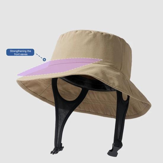 Women Summer Fisherman Hat Breathable Large Brim Sun Protection Hat Hiking Traveling Outings Daily Wear