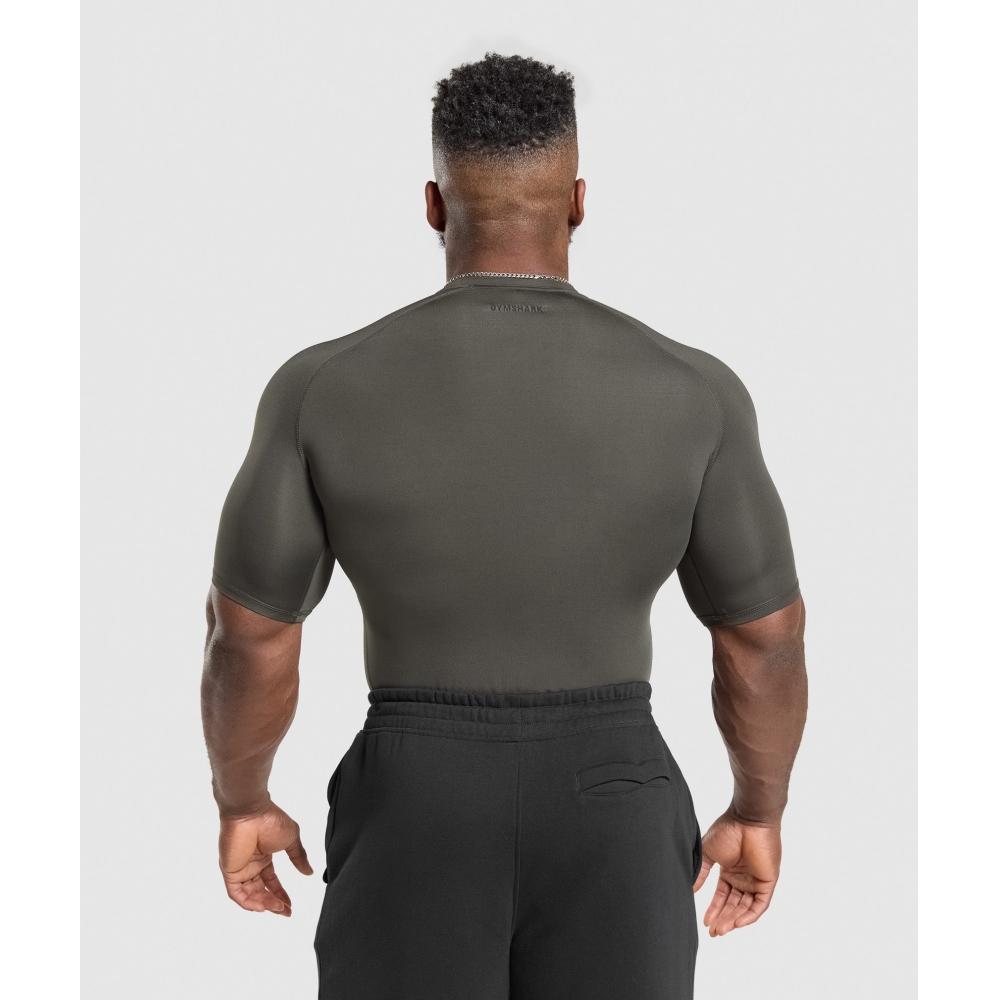 Gymshark ElemenT Baselayer T shirT sTrengTh Green A2b4c Ecjh