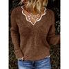 Solid Color Pullover Sweater K 80863