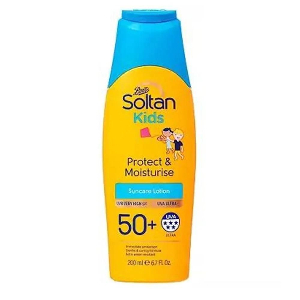 Soltan Lotion 200ml 1 Pack Kids Protect & Moisture Soltan Kids Protect & Moisturise Lotion SPF50+ 200ml