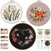 Mefeny Embroidery Kit for Includes Japanese and English Stitching 3 Bamboo Embroidery Embroidery 6 Embroidery and 3 Pieces of Embroidery Beginners