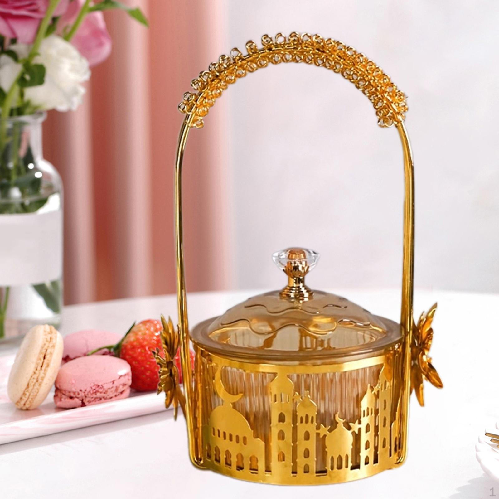 

Конфетница с ручкой для сладостей Ид Мубарак 12x18 см коробка Рамадан Style B