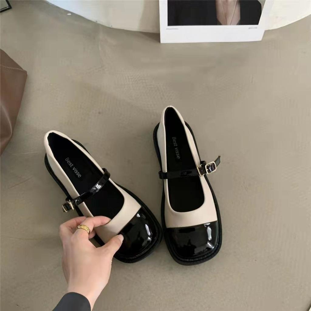 Women Mary Jane Vintage Girls Lolita Shoes Japanese Style College Student British Style Patent Leather Shoes Zapatos De Mujer