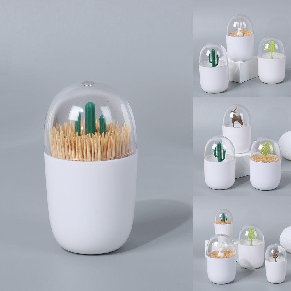 & Living Animal Toothpicks Holder Cotton Bud Holder Case Toothpick Boxes Cotton Swab Storage Box
