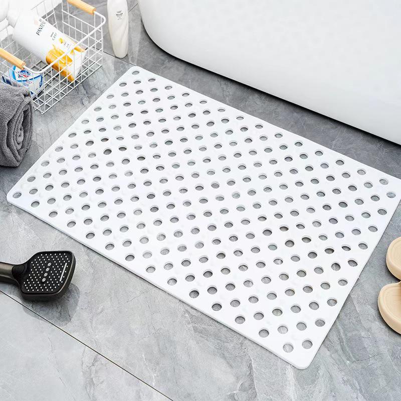 Square Anti-Slip Bathroom Mat with Suction Cups for Shower and Massage