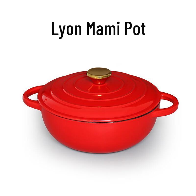 Triceratops Cast Iron Enamel Stew Pot