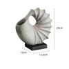 Artigianato in Resina Vaso da Fiori Conchiglia Guscio di Vongola Ornamenti per Composizioni Floreali Scultura Astratta Accessori per la Decorazione della Casa