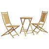 VidaXL 3-piece Bamboo Bistro Set, Garden Bistro Set, Balcony Set, Outdoor Furniture Set 3278534