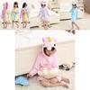 Unicorn Kids Unisex Bathrobe Girls Boys Hooded Pajamas Sleepwear Nightwear