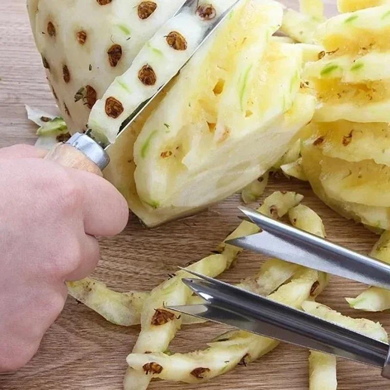 1pc Kitchen Tool Pineapple Seeder Portable Stainless Steel Pineapple Peeler Practical Multifunctional Tool Gadgets for Home