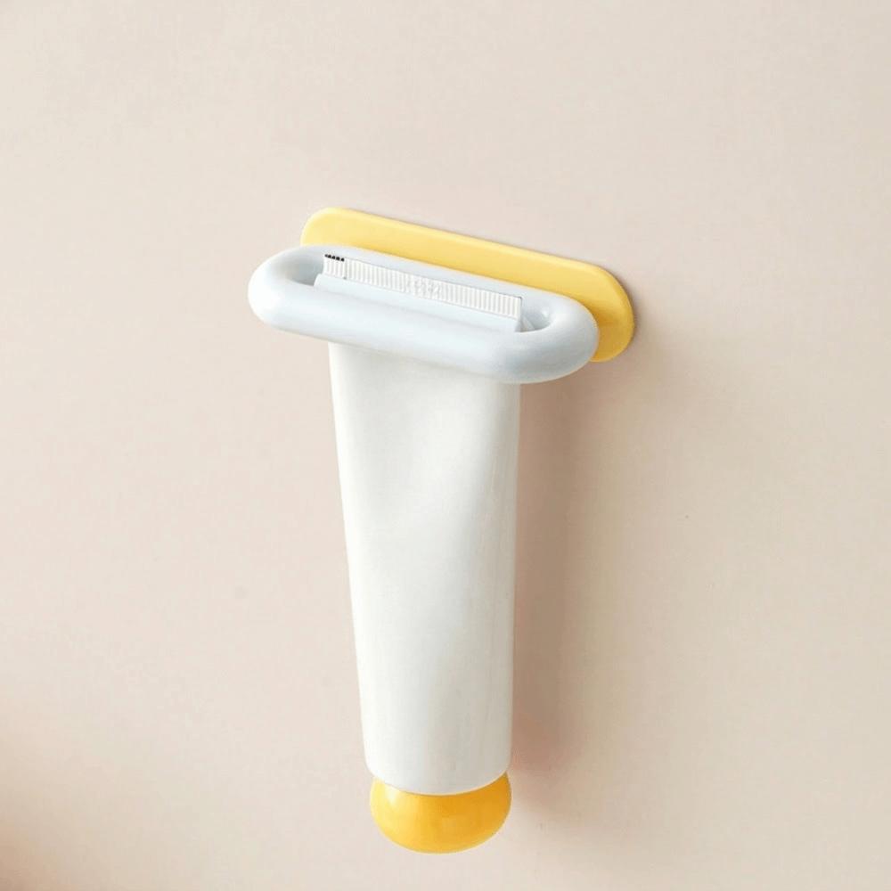 

Anti-lost Wall-Mounted Extruder Self-adhesive Toothpaste Rack Premium Toothpaste Dispenser Kitchen жовтий