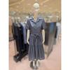 Cc Collect Open Collar Shirred Flare Dress C262mse132