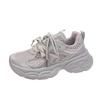 Star with the same ins Korean version of the new dad shoes girl 2025 summer student sports running casual mesh increase