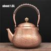 Handmade Hammer Strike Pattern Copper Teapot Thickened Uncoated Boiling Kettle