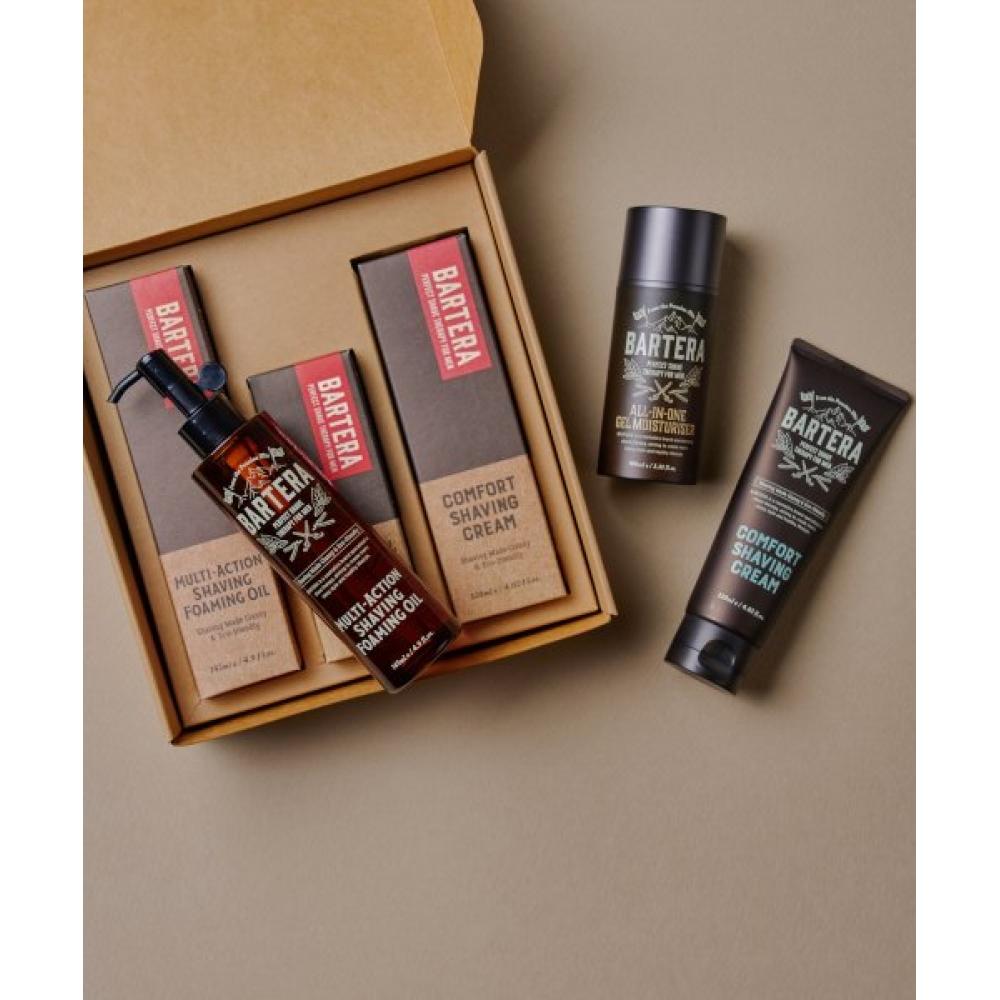 

Bartera Multi Action ShavIng Oil + ShavIng Cream + All In One Gel Moisturizer NONE