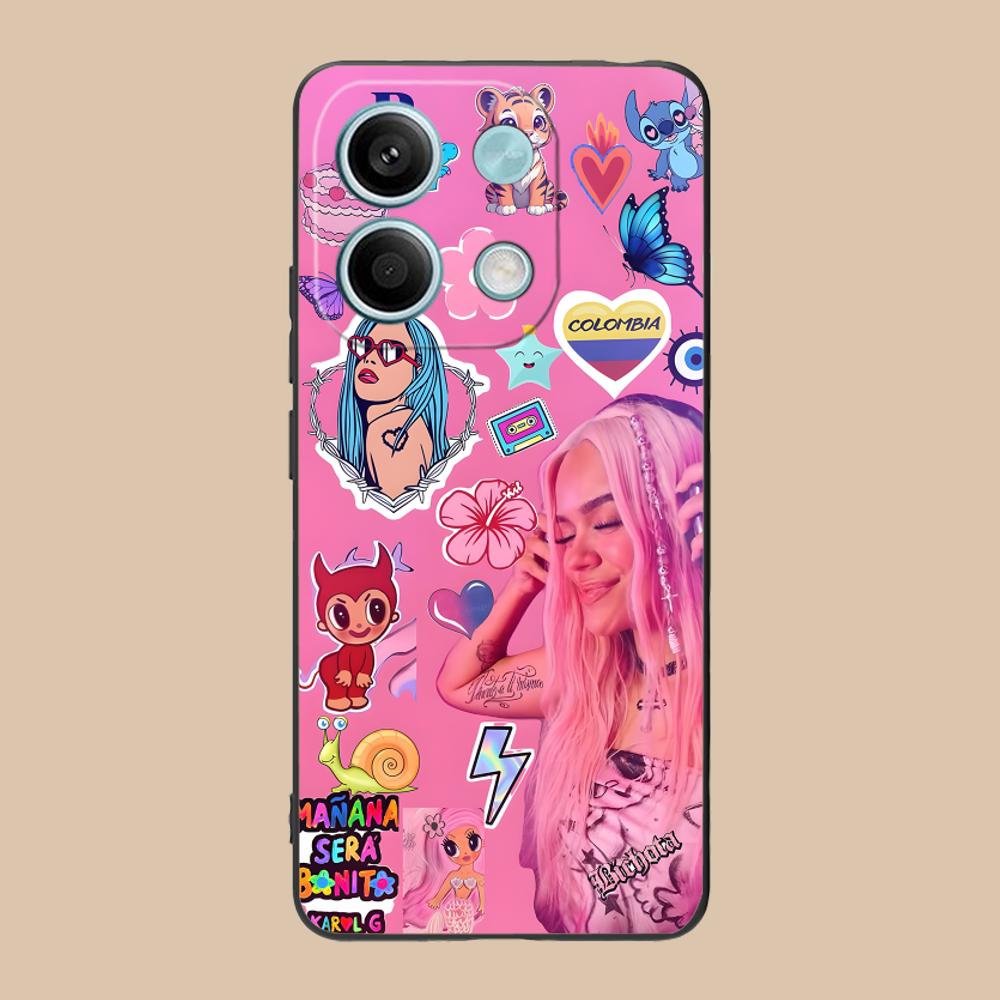 Modische Karol G Handyhülle für Xiaomi 15 14 13 12 Mi 11 T Ultra Lite Pro S X 5G Farbdruck Hülle Luxus Handys