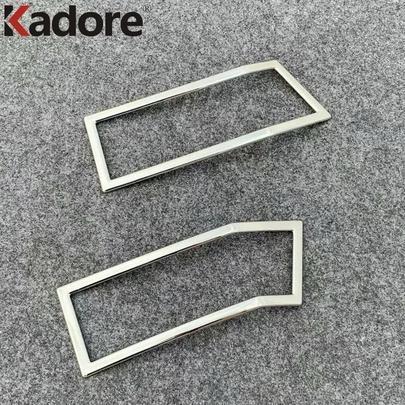 Rear Fog Light Lamp Cover Trim For Mitsubishi Delica D:5     Chrome Car Tail Foglight Bezel Trims Accessories