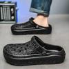 Fashion Platform Sandals Man Outdoor Hole Beach Shoes Trend 2025 Clappers Mascullino Low Price Summer Sale Original Pvc Slippers for Men