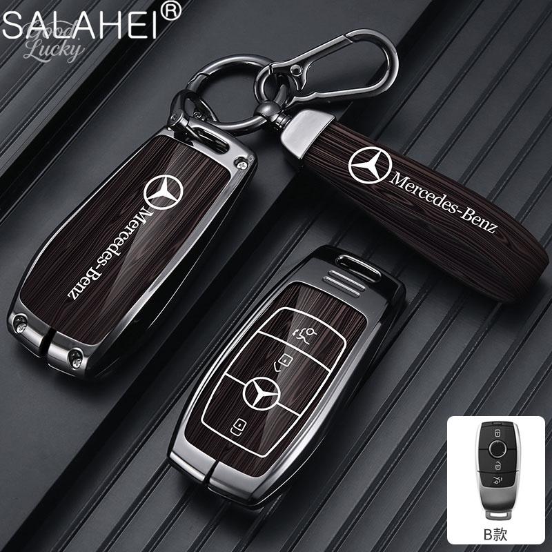 YDC4   Alloy Car LOGO Remote Key Cover Case be suitable For Mercedes Benz C S Class W206 W223 S350 C200 C260 C300 S350 S400 S450 S500 