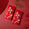 6pcs Traditional Red Pocket Hot Stamping Hongbao Festive Decor Horse Year Red Envelope  Birthday