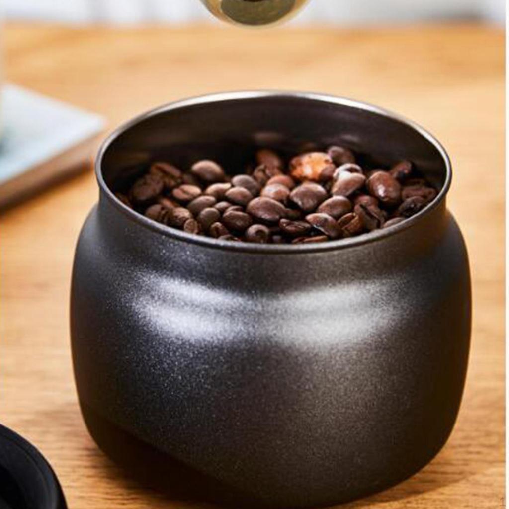 Airtight Coffee Jar Multipurpose Vacuum Seal Container for Rice Cookies Nuts 400ml 9.5x9.5cm