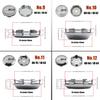 AAYH1 SET VON 4 XXR Felgendeckel 56mm/57mm/58mm/59mm/60mm/61mm/62mm/63mm/64mm/72mm Sportfelgendeckel SSR Emblem Radkappe Nabenkappe