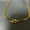 Used GIVENCHY 76cm Long Necklace G Logo Gold 1979