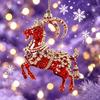 Acrylic Goat Pendant 2D Flat Animal Hanging Decoration  Holiday Party Decor