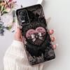 For Vivo V21e V2061 / V21 4G 5G V2050 V2066 Phone Case VivoV21e V 21 4G Elegant Floral Cat Printing Soft Silicone TPU Cases
