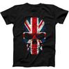 British Flag Skull England UK Union Jack London T Shirt Sweatshirt Hoodie 754