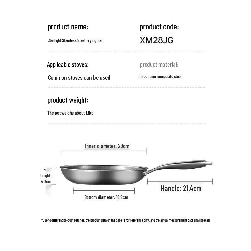 COOKER KING 28cm Star Non-stick Frying Pan