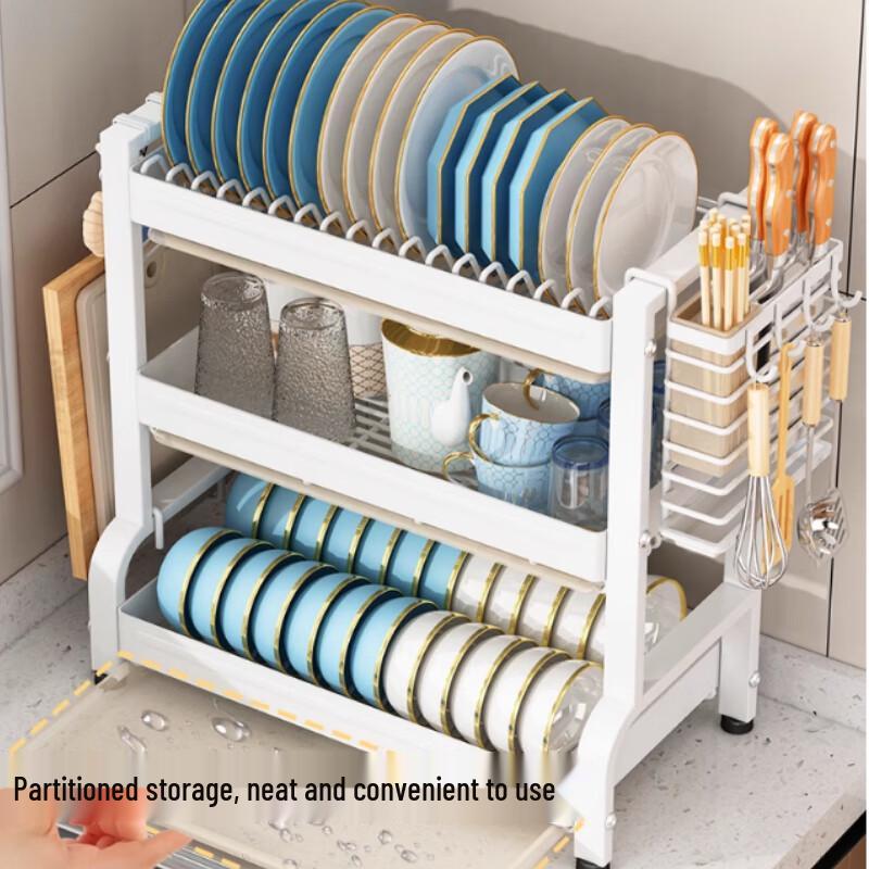 Multi-functional Aluminum Dish Drying Rack