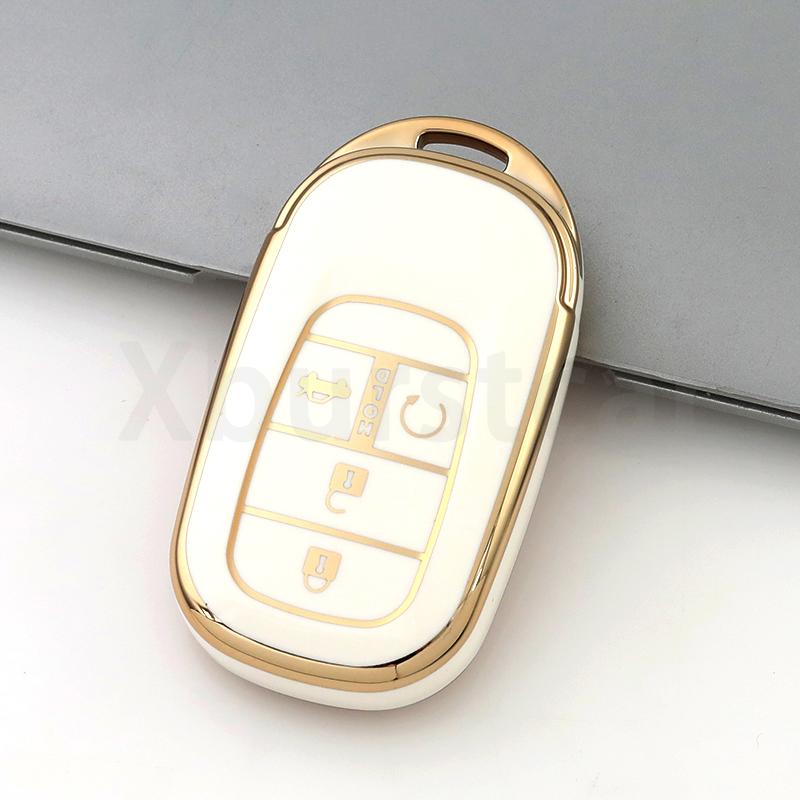 4 5 Buttons Soft Tpu Car Key Case Cover Auto Shell Fob Holder For Honda Civic Accord Hr-V Cr-V Crv Accessories