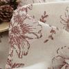 Cotton Linen Rod Pocket Floral Filtering Window Curtain for Living Room Bedroom Drapes Shower Curtain Luxury Country Farmhouse