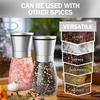 Manual Salt Pepper Grinder Pepper Grinder Salt Grinder Stainless Steel Salt and Pepper Shakers Kitchen Mills Accessories