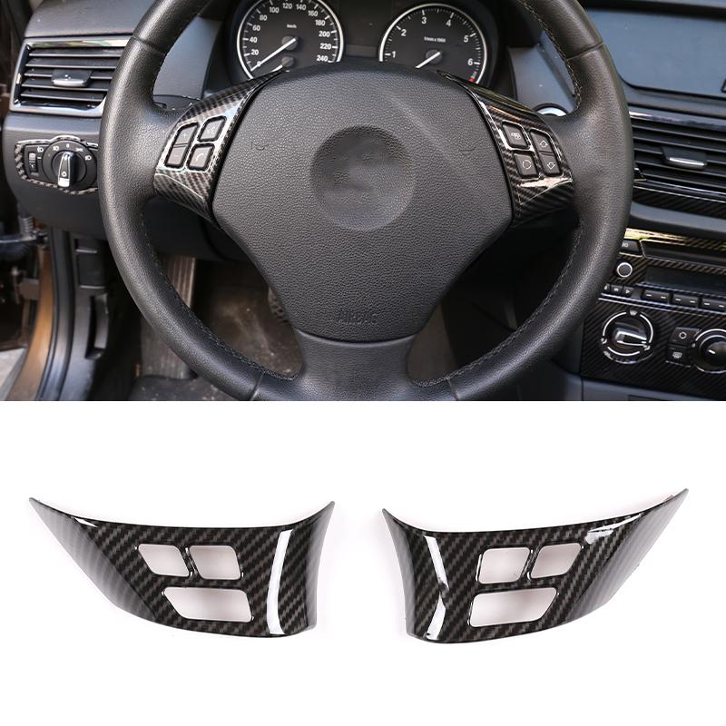 

Car Steering Wheel Decoration Cover Trim Frame Sticker For BMW 1 3 Series E82 E84 E87 E90 E92 E93 2004-2012 Interior Accessories