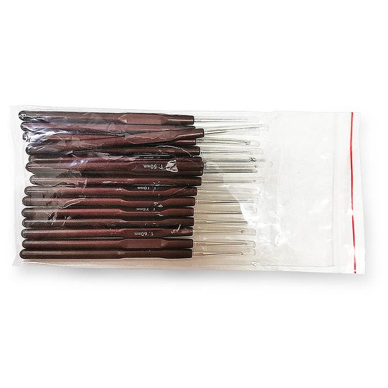 16pcs Plastic Handle Crochet Hooks Handle Knitting Needles Set Crochetings