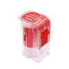 1Pcs Bee Queen Marking Bottle Bee Mark Cage Plastic One Handed Marking Catcher with Plunger Plush Garden Beekeeping Supplies